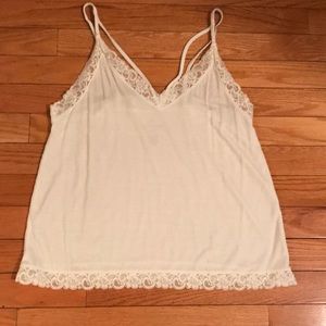 White lace camisole top